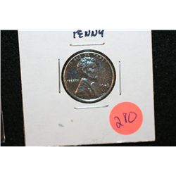 1943 Steel Wheat Back Penny