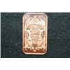 Image 2 : 2012 Copper Ingot, .999 Fine 1 Oz.