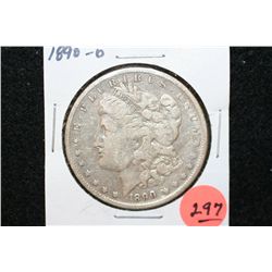 1890-O Silver Morgan $1