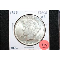 1923 Peace $1, UNC