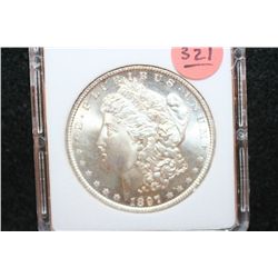 1897-S Silver Morgan $1, MCPCG Graded MS65
