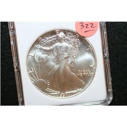 1991 Silver Eagle $1, MCPCG Graded MS70
