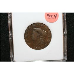 1820 Large One Cent, MCPCG Graded EF45
