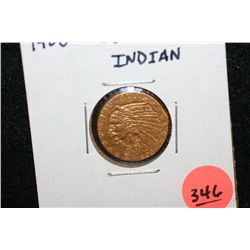 1908 Indian Chief $2 1/2 Gold Coin