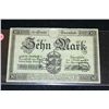 Image 1 : 1919 German 10 Zehn Mark Foreign Bank Note