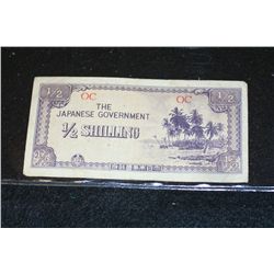 Japanese Gov't 1/2 Shilling Foreign Bank Note