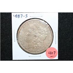 1887-S Silver Morgan $1