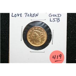 1878 Liberty $2 1/2 Gold Coin "Love Token"