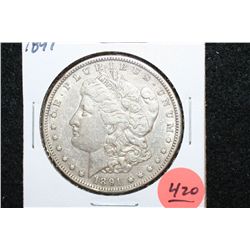 1891 Silver Morgan $1