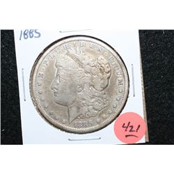 1885 Silver Morgan $1