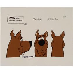Scooby Doo 3 Image Signed Orig Model Cel Animation Art