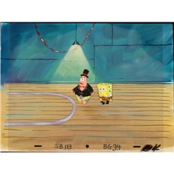 Orig SpongeBob Animation Cel & Background Patrick Party