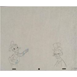 Donald & Scrooge McDuck Original Production Drawing