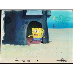 Orig SpongeBob Animation Cel, Background Squidward Home