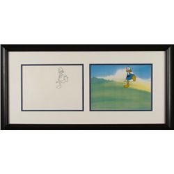 Donald Duck Orig Animation Production Cel & Drawing Frm