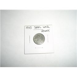 1943 WAR Steel Lincoln Penny *PLEASE LOOK AT PICTURE TO DETERMINE GRADE - COIN OUT OF SAFE DEPOSIT B