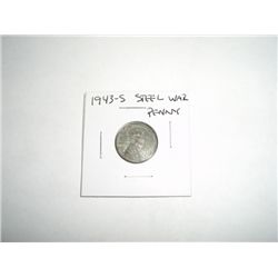 1943-S WAR Steel Lincoln Penny *PLEASE LOOK AT PICTURE TO DETERMINE GRADE - COIN OUT OF SAFE DEPOSIT