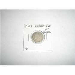 1904 Liberty Head "V" Nickel *GOOD GRADE - COIN OUT OF SAFE DEPOSIT BOX*!!