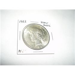 1922 Peace Silver Dollar *VERY RARE MS-65 HIGH GRADE*!!