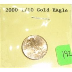 2000-P $5 Dollar GOLD EAGLE Bullion Coin *1/10 oz PURE GOLD*!!