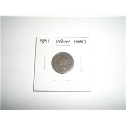 1891 Indian Head Penny *PLEASE LOOK AT PICTURE TO DETERMINE GRADE - NICE COIN*!!