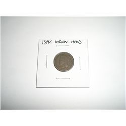 1892 Indian Head Penny *PLEASE LOOK AT PICTURE TO DETERMINE GRADE - NICE COIN*!!