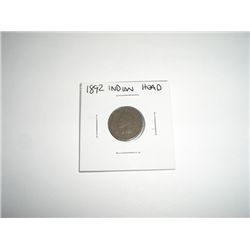 1892 Indian Head Penny *PLEASE LOOK AT PICTURE TO DETERMINE GRADE - NICE COIN*!!