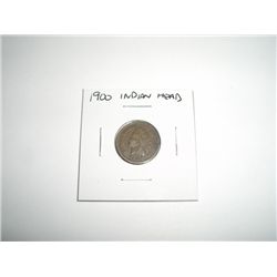1900 Indian Head Penny *PLEASE LOOK AT PICTURE TO DETERMINE GRADE - NICE COIN*!!