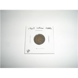 1902 Indian Head Penny *VERY FINE GRADE - NICE COIN*!!