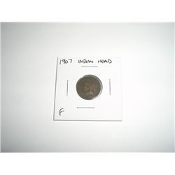 1907 Indian Head Penny *FINE GRADE - NICE COIN*!!