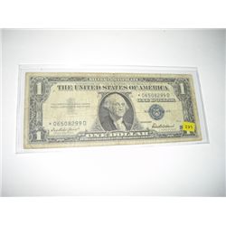1957 Series  *STAR NOTE* $1 *SILVER CERTIFICATE* Dollar Bill Serial # *06508299D!!
