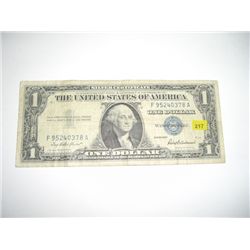 1957 Series $1 *SILVER CERTIFICATE* Dollar Bill Serial # F95240378A!!