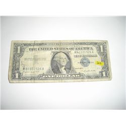1957 Series A $1 *SILVER CERTIFICATE* Dollar Bill Serial # M60331526A!!