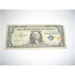 1957 Series A $1 *SILVER CERTIFICATE* Dollar Bill Serial # A17957401A!!