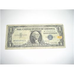 1957 Series B $1 *SILVER CERTIFICATE* Dollar Bill Serial # W52549901A!!