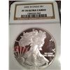 Image 1 : 2005-W PURE SILVER AMERICAN EAGLE, NGC PROOF-70-HIGHEST POSSIBLE GRADE
