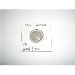1928 Buffalo Nickel RARE HORN & TAIL *EXTRA FINE GRADE*!!