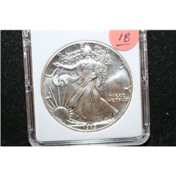 1989 Silver Eagle $1, MCPCG Graded MS70