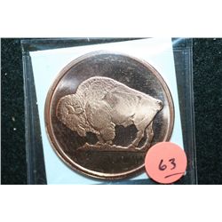 2011 Buffalo Copper Round, .999 Fine 1 Oz.