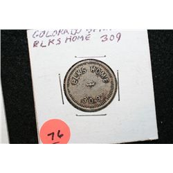 Elk's Home 309, Colorado Springs CO; Entertainment Token