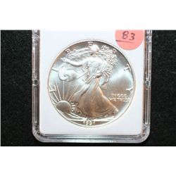 1991 Silver Eagle $1, MCPCG Graded MS70
