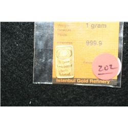 Istanbul Gold Refinery Goldgram; 999.9 Fine Gold 1 Gram