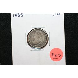 1835 Liberty Bust Dime