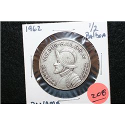 1962 Panama 1/2 Balboa, Ley 0.900
