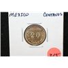 Image 1 : 1940 Mexico 20 Centavo's Foreign Coin, UNC