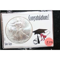 1996 Silver Eagle $1, "Congratulations"