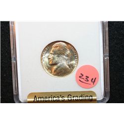 1943-P Jefferson Nickel, SGS Graded MS70, Silver