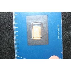 Suisse Gold Ingot, 9,999 Fine Gold 1 Gram