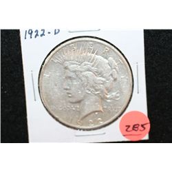 1922-D Peace $1