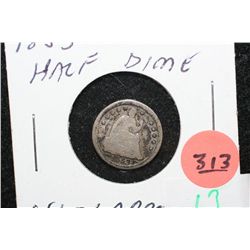 1853 Seated Liberty Half Dime W/Arrows